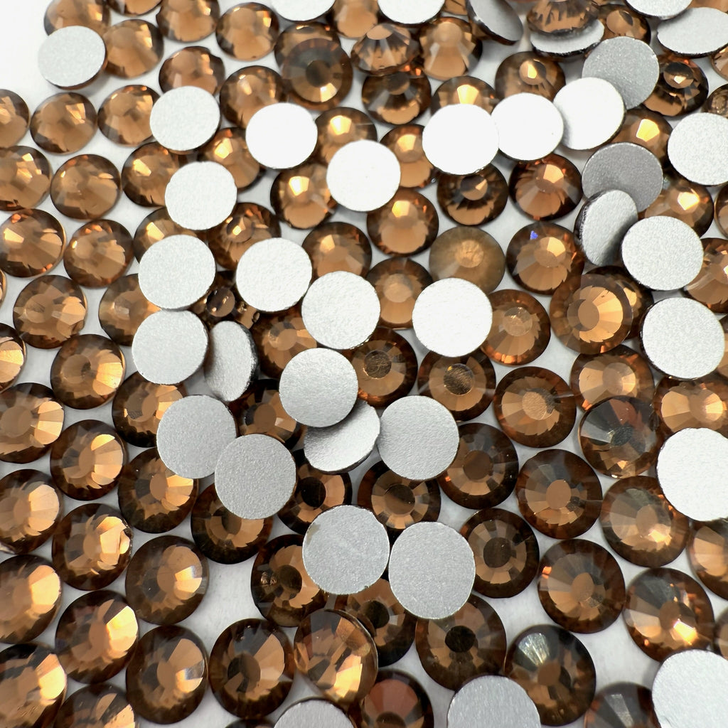 Smoked Topaz Non-Hotfix Glass Rhinestones