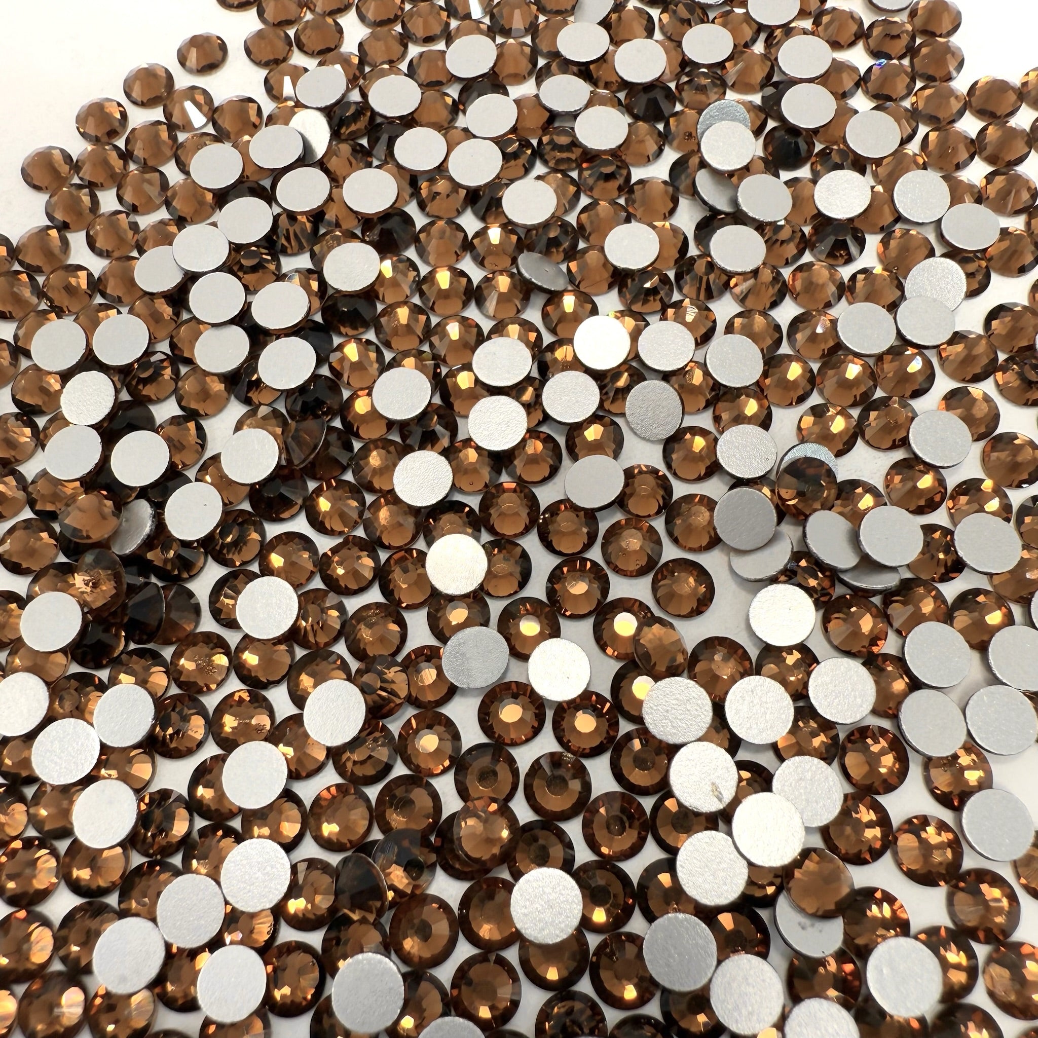 Smoked Topaz Non-Hotfix Glass Rhinestones