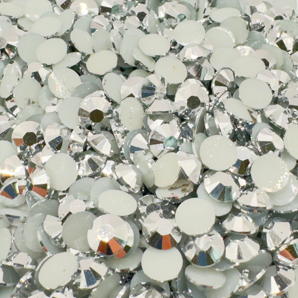 Mine Silver Resin Silver Back Rhinestones