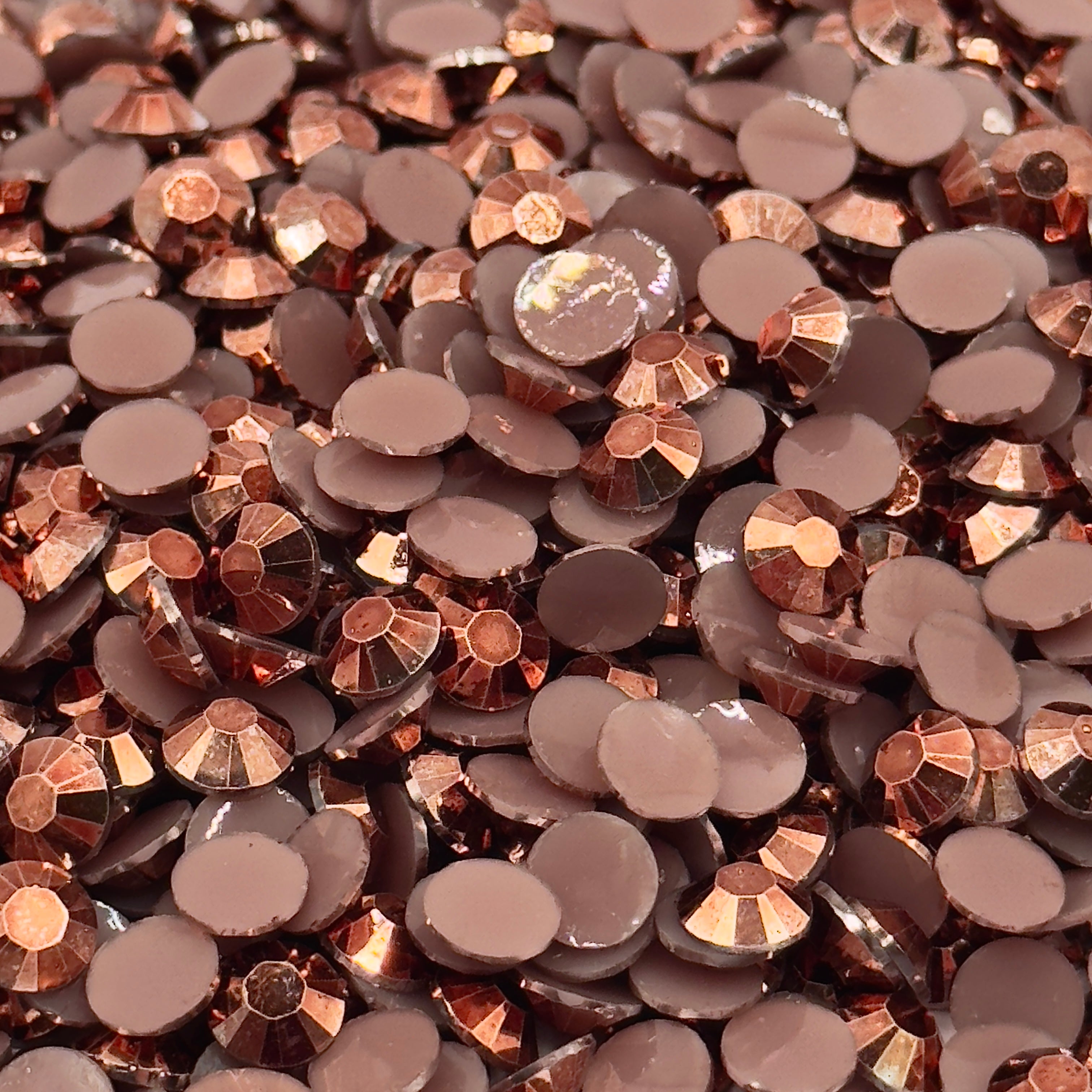 Rose Gold Resin Rhinestones