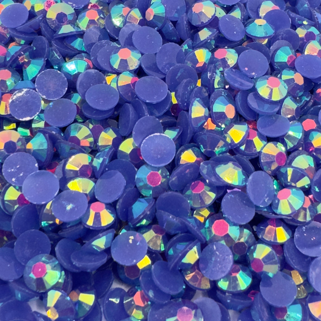 Sapphire AB Resin Rhinestones