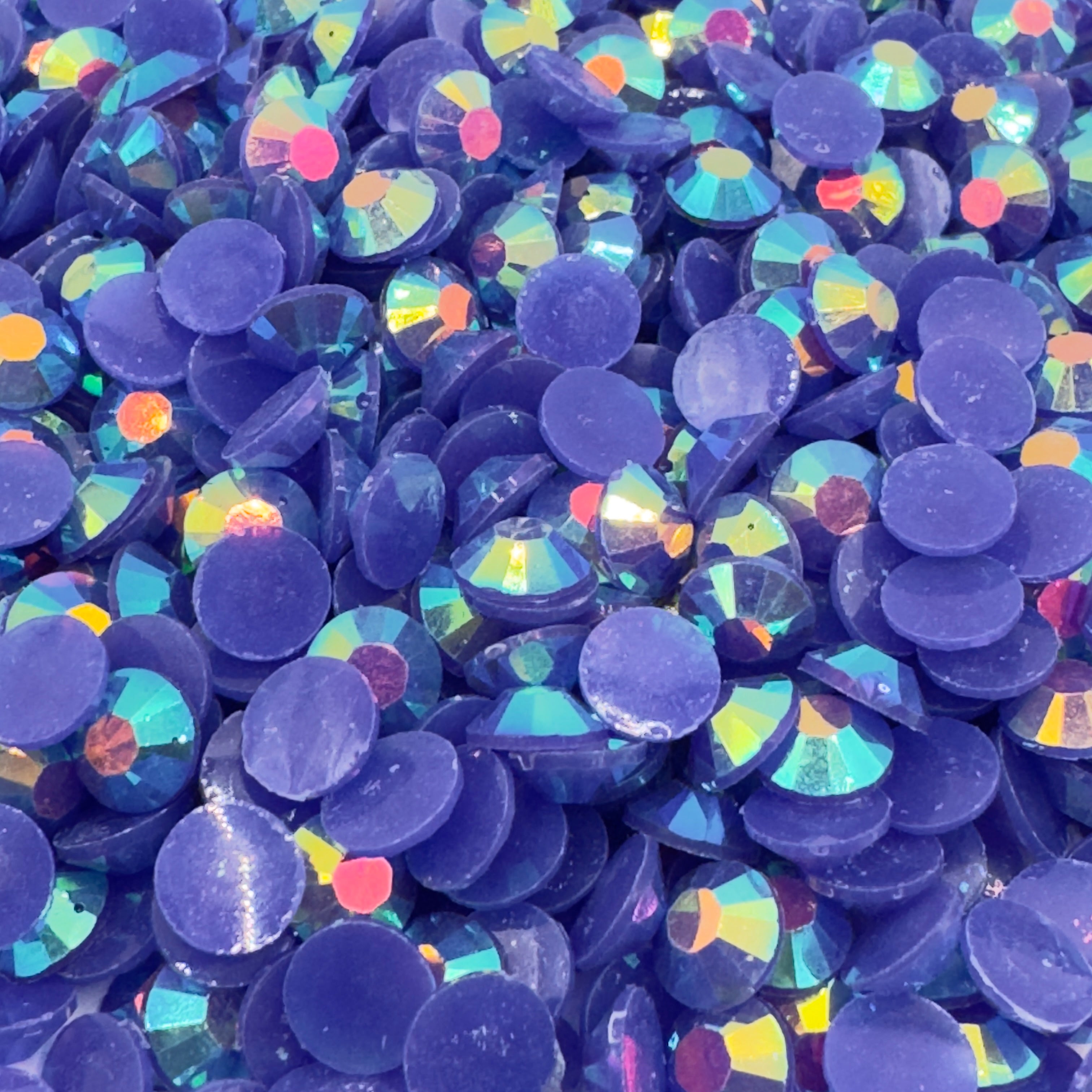 Sapphire AB Resin Rhinestones