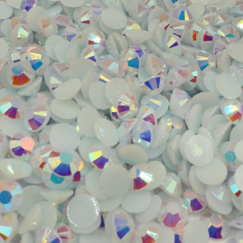 White AB Resin Rhinestones