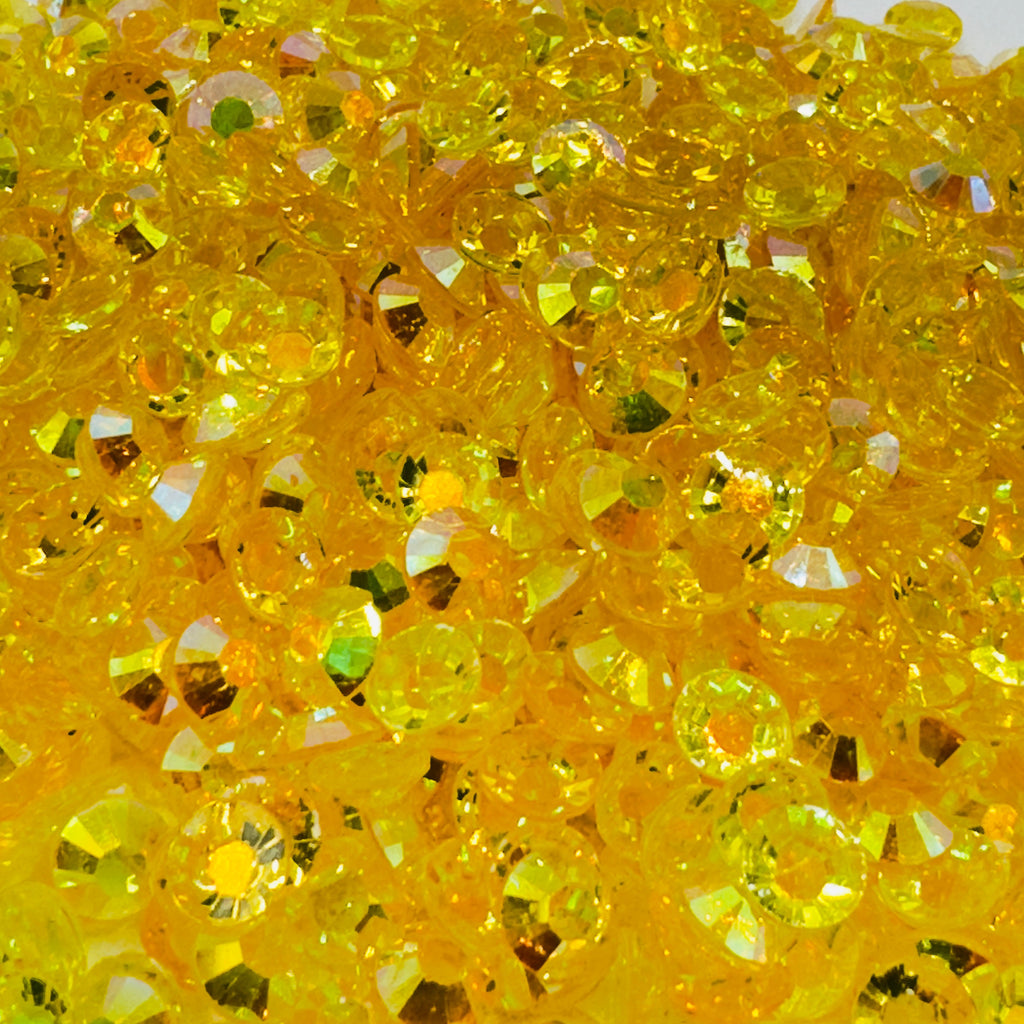 Citrine AB Transparent Resin Rhinestones