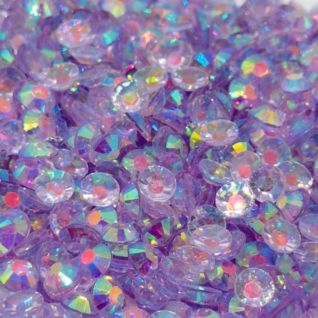 Light Amethyst AB Transparent Resin Rhinestones