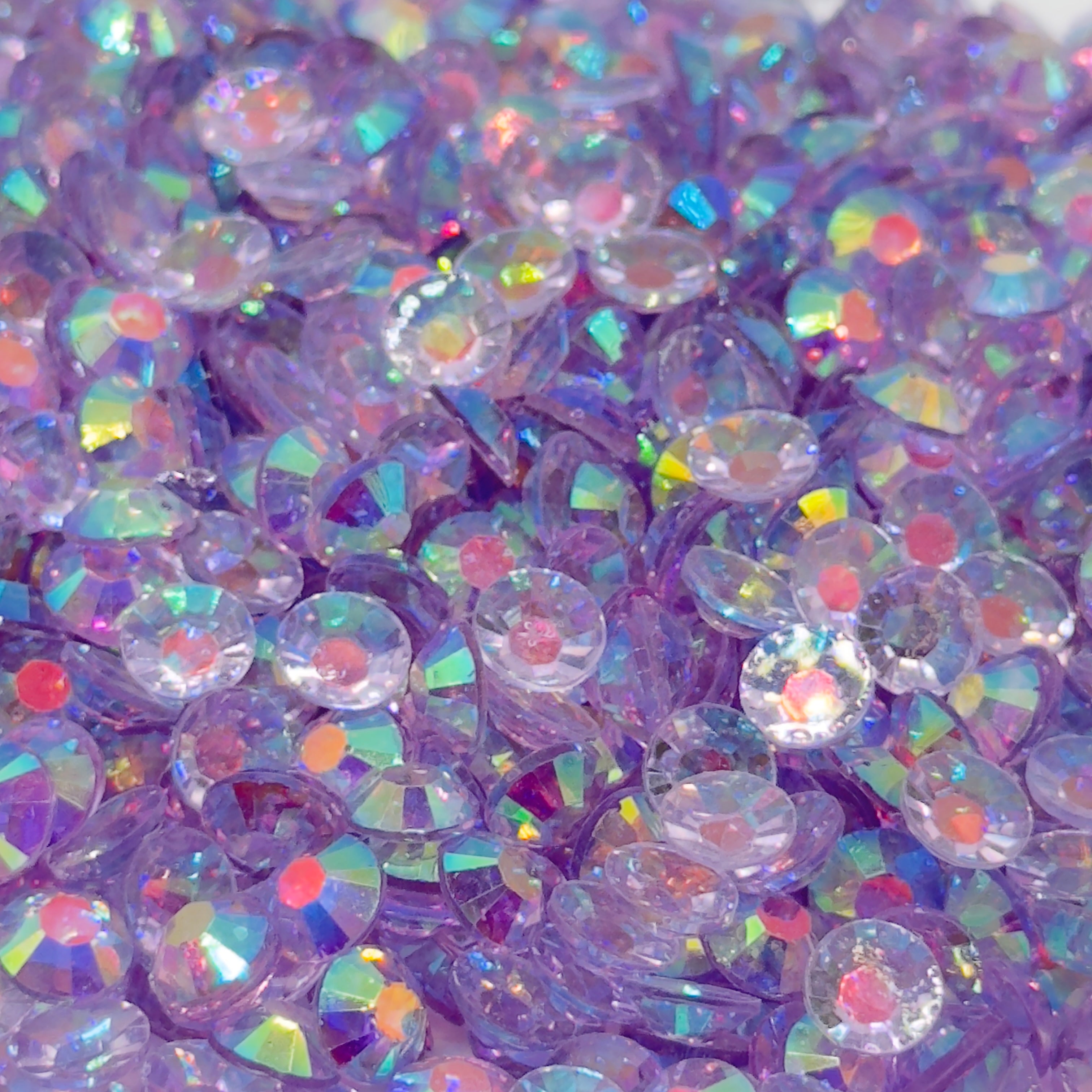 Light Amethyst AB Transparent Resin Rhinestones