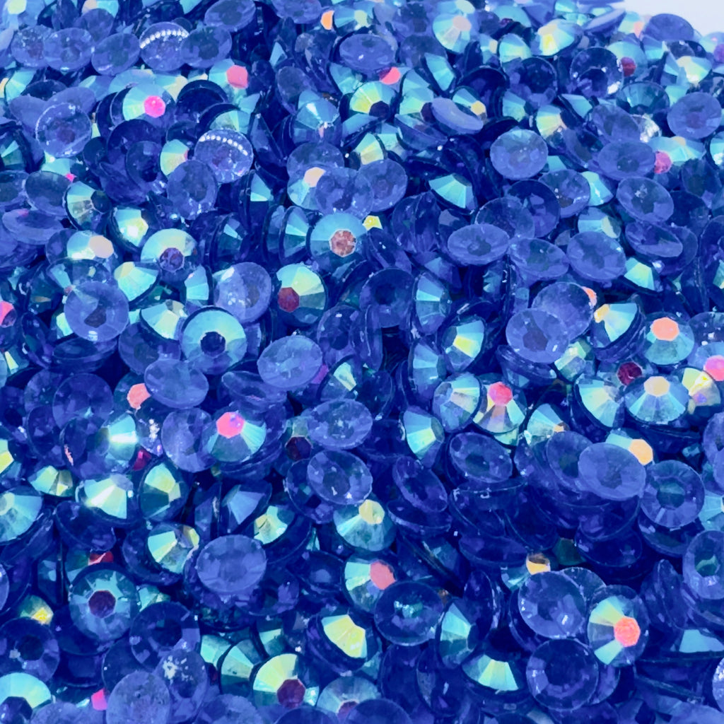 Sapphire AB Transparent Resin Rhinestones