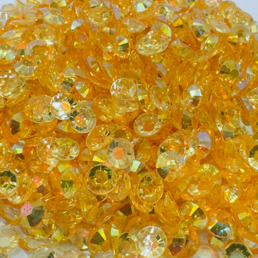 Topaz AB Transparent Resin Rhinestones
