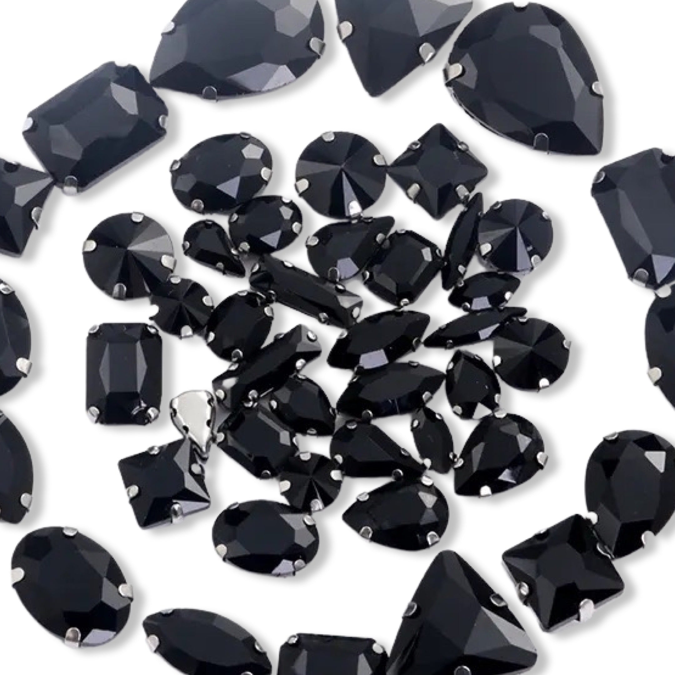 Jet Black Clawback Mixed Shapes Pack