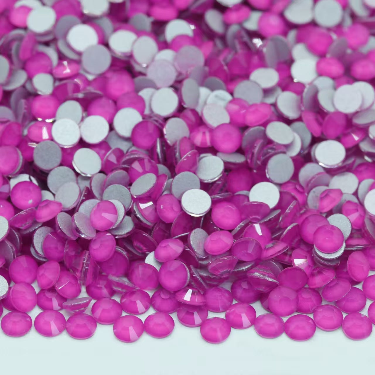 Bright Pink Mocha Series Non-Hotfix Rhinestone