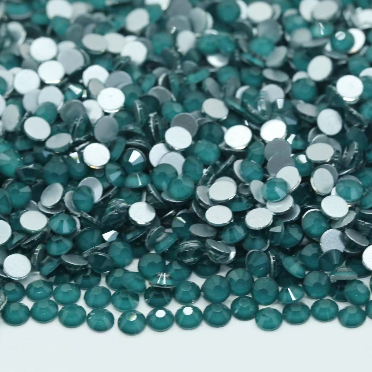 Pine Green Mocha Series Non-Hotfix Rhinestone