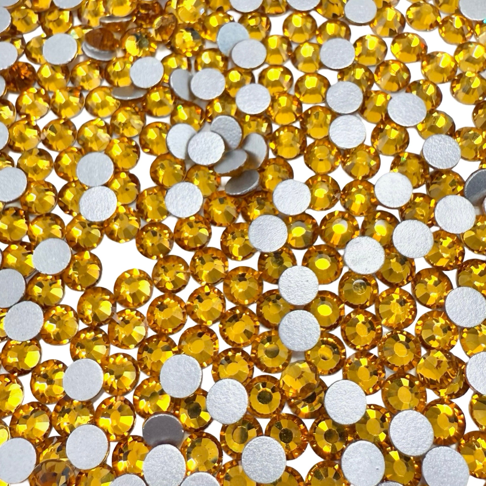 Topaz Non-Hotfix Glass Rhinestones
