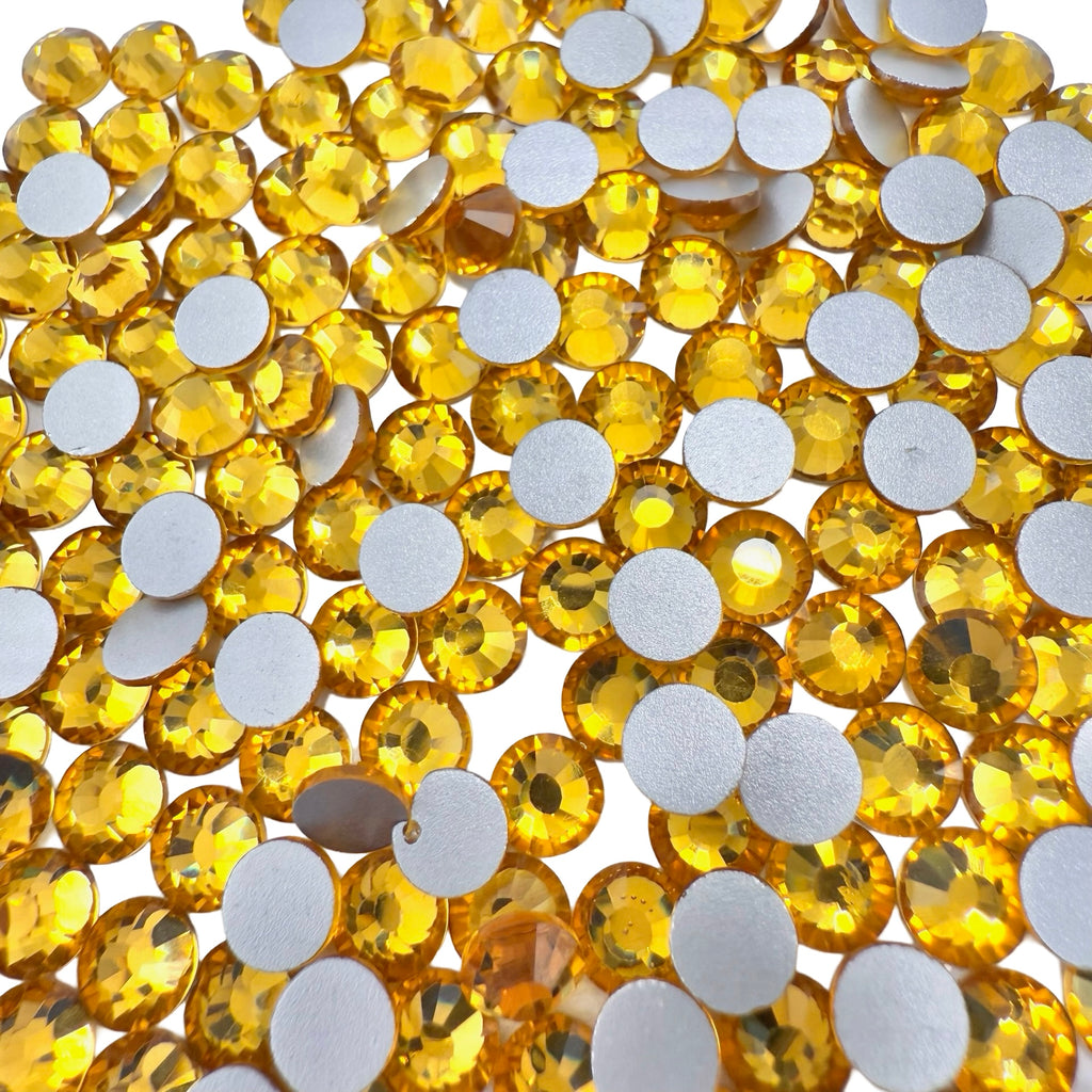 Topaz Non-Hotfix Glass Rhinestones