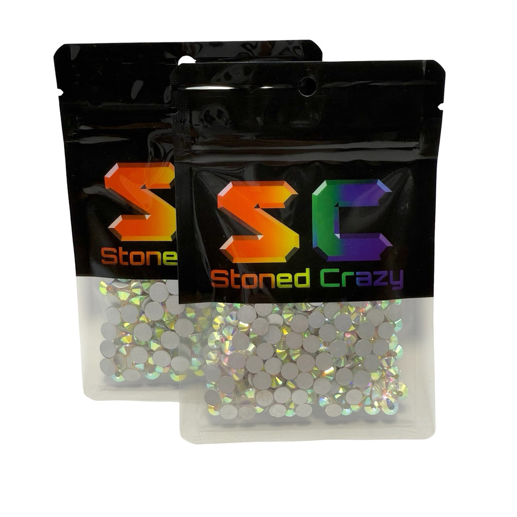 Crystal AB Non-Hotfix Glass Rhinestones