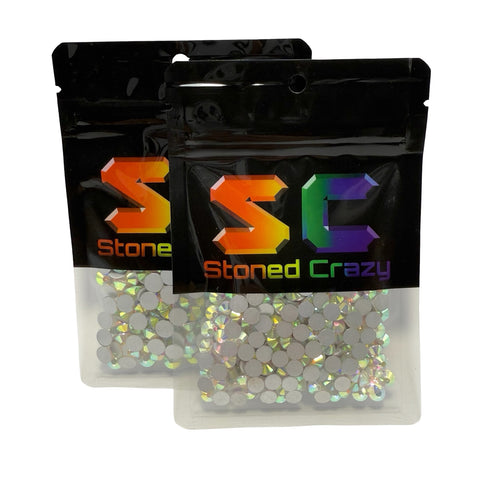 Crystal AB Non-Hotfix Glass Rhinestones