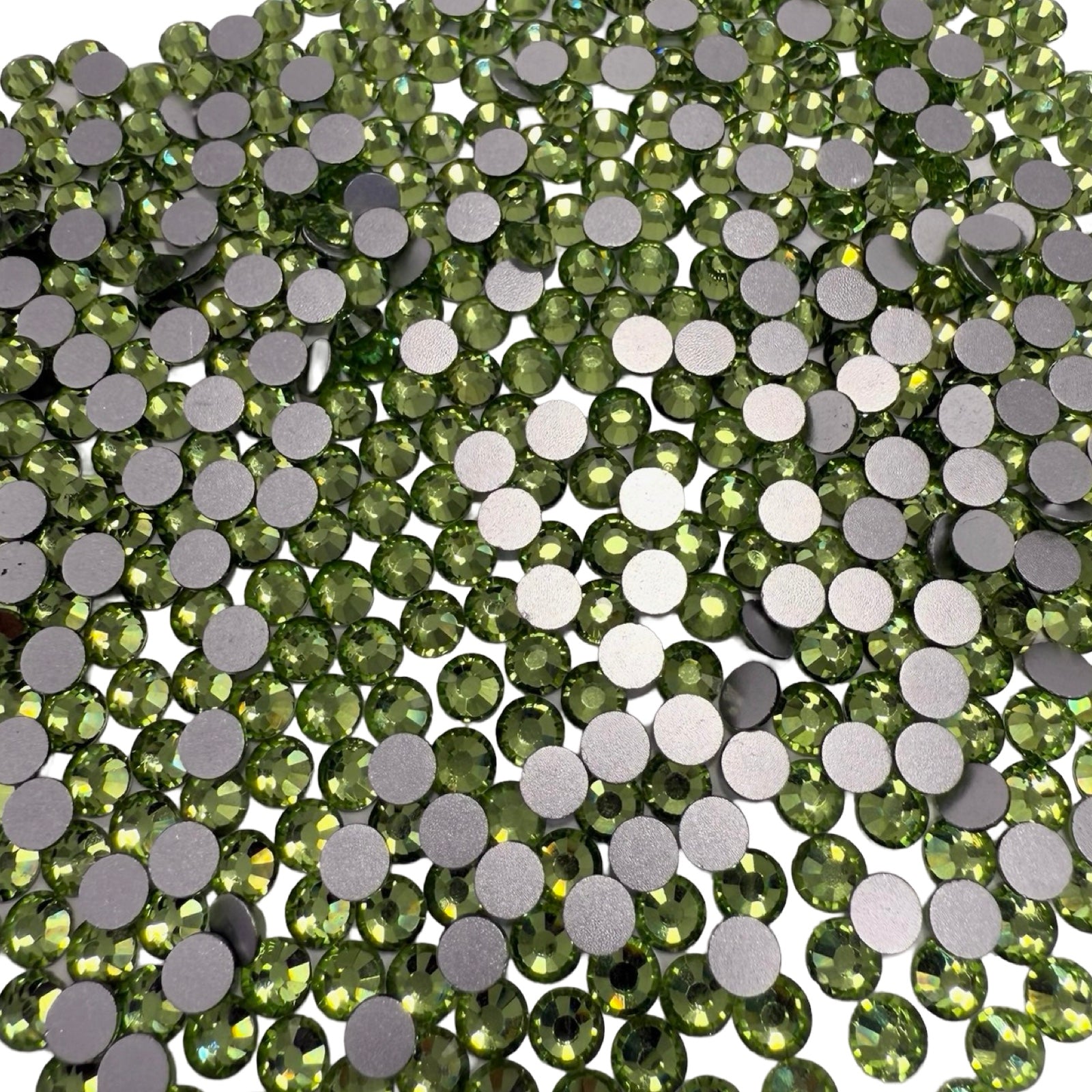 Light Peridot Non-Hotfix Glass Rhinestones