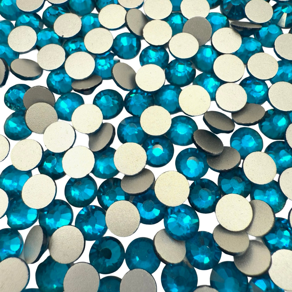 Blue Zircon Non-Hotfix Glass Rhinestones