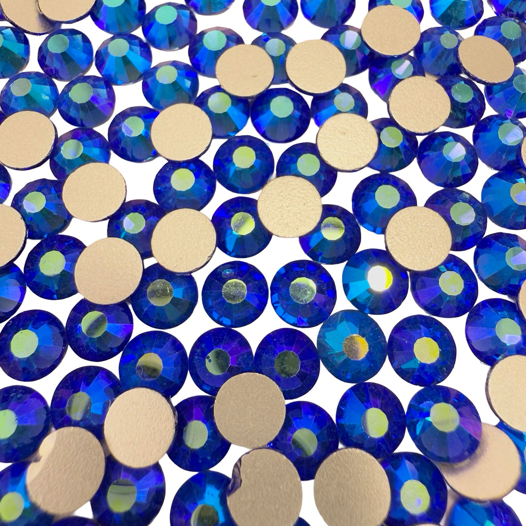 Sapphire AB Non-Hotfix Glass Rhinestones