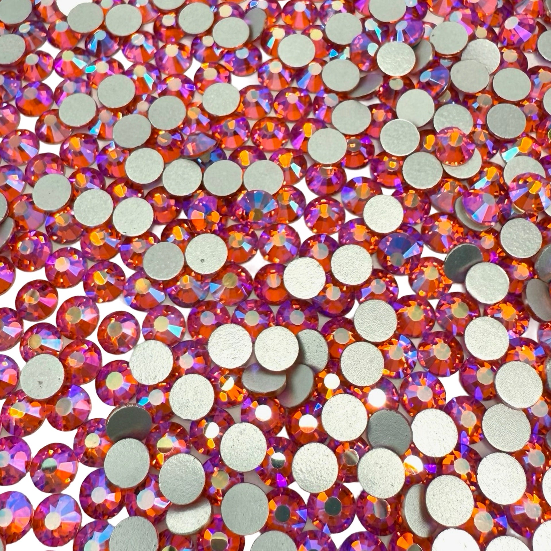 Orange AB Non-Hotfix Glass Rhinestones