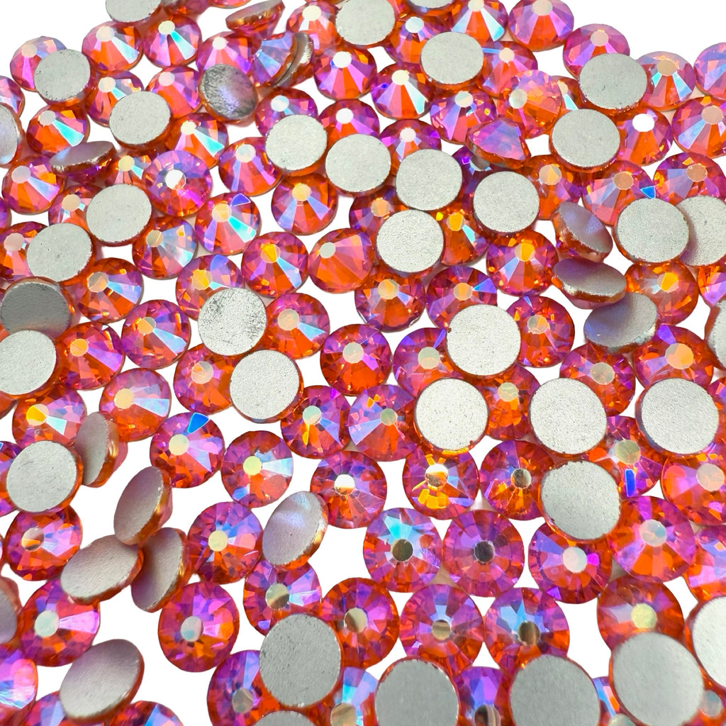 Orange AB Non-Hotfix Glass Rhinestones
