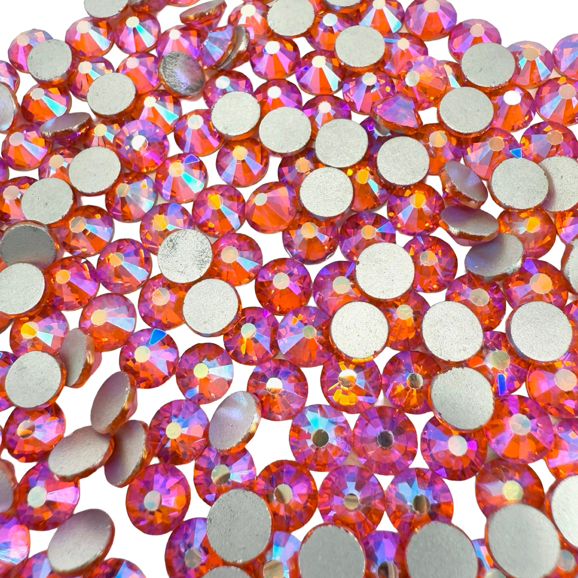 Orange AB Non-Hotfix Glass Rhinestones