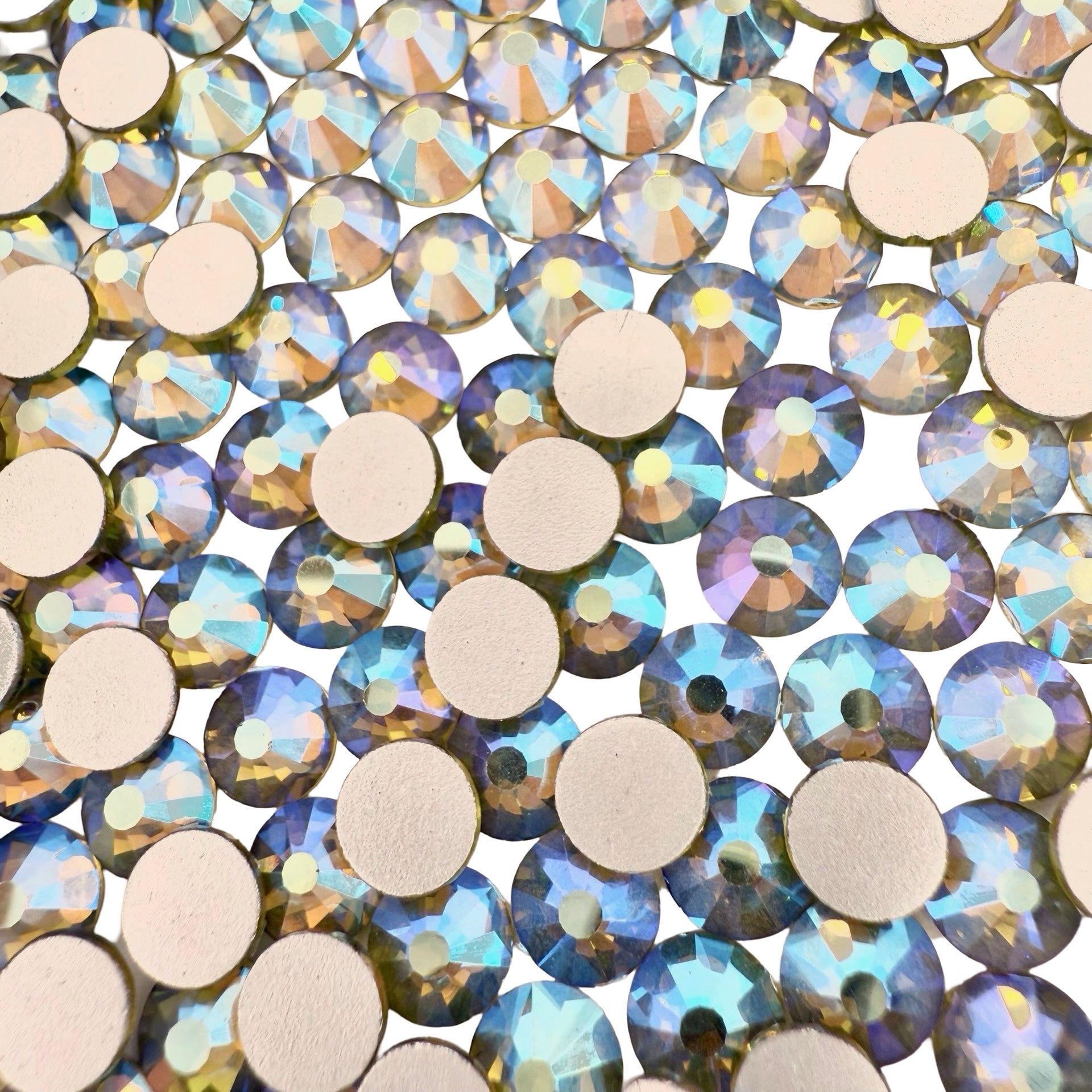 Olive AB Non-Hotfix Glass Rhinestones