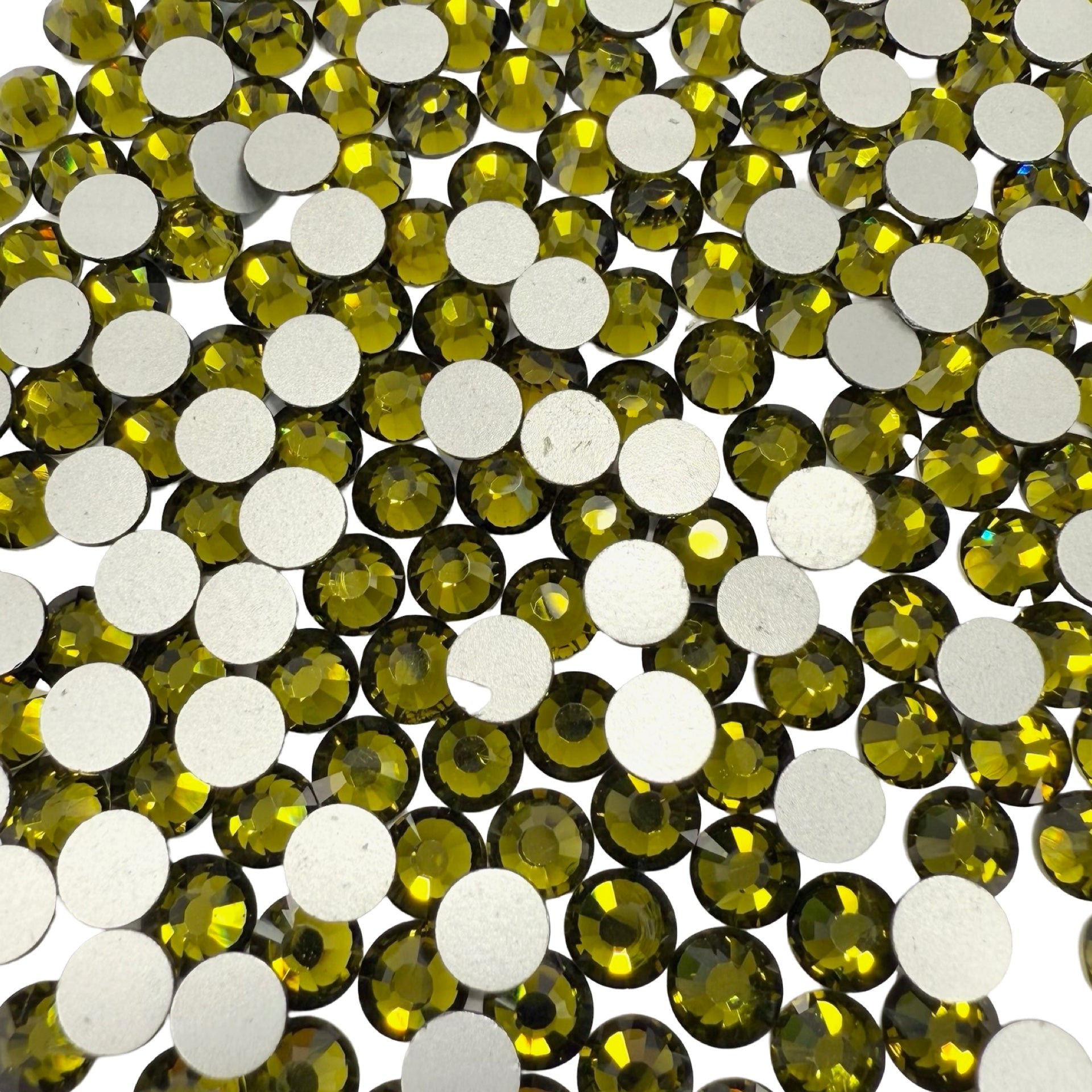 Olive Non-Hotfix Glass Rhinestones