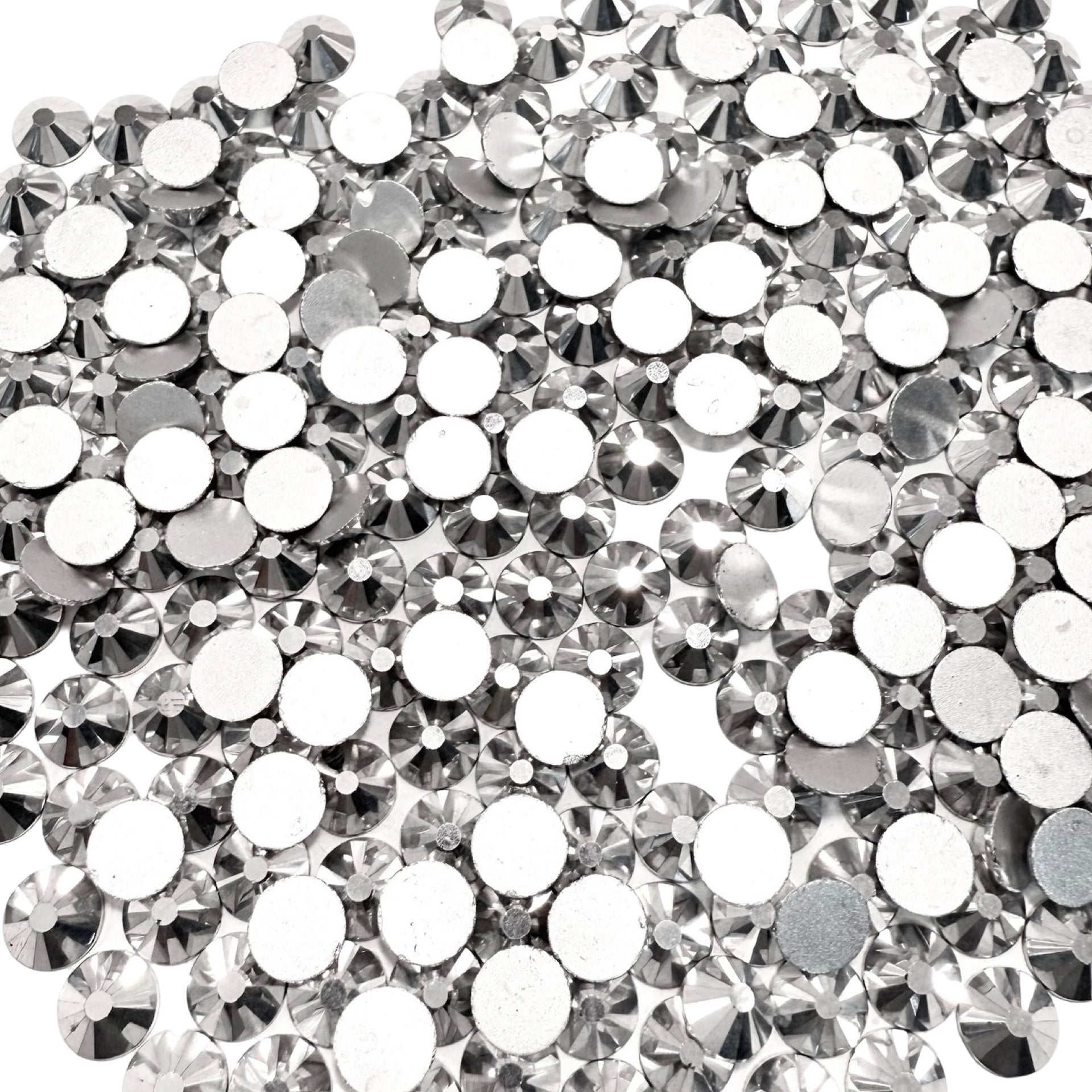 Mine Silver Non-Hotfix Glass Rhinestones