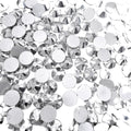 Mine Silver Non-Hotfix Glass Rhinestones