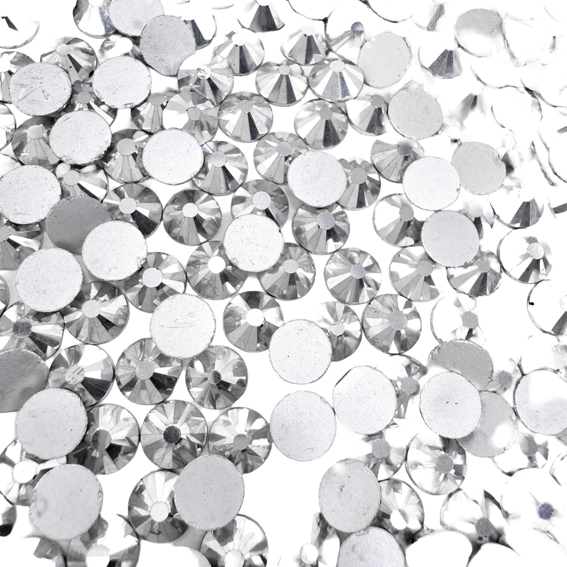 Mine Silver Non-Hotfix Glass Rhinestones