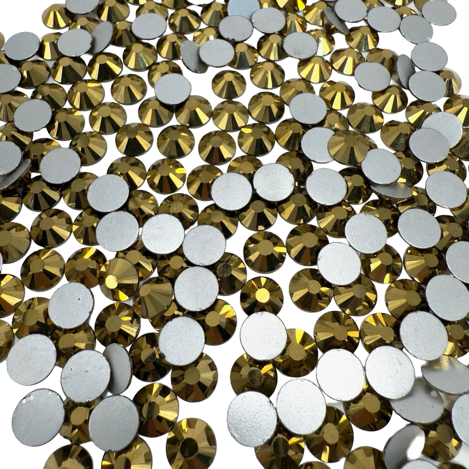 Mine Gold Non-Hotfix Glass Rhinestones