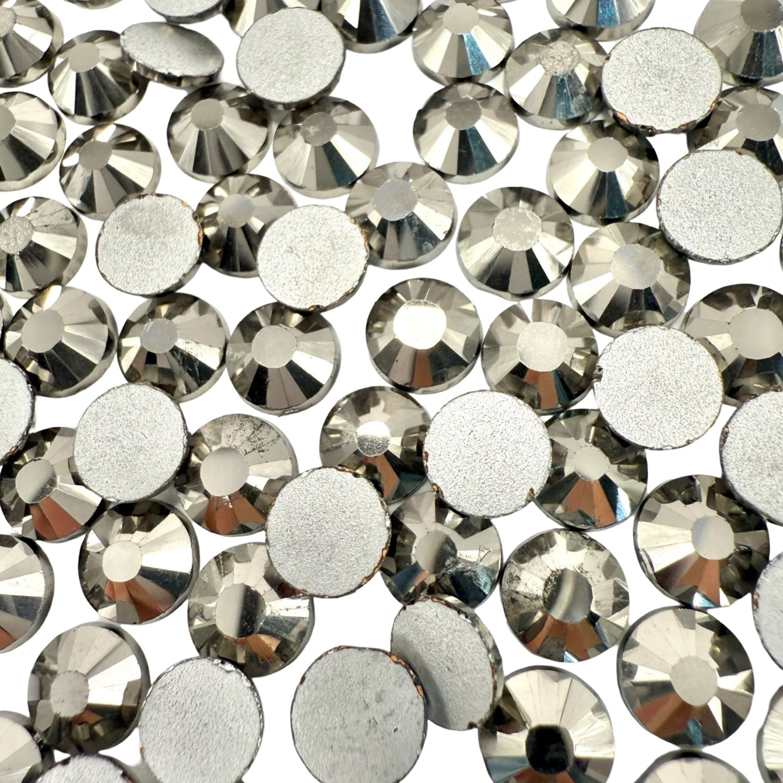 Hematite Non-Hotfix Glass Rhinestones