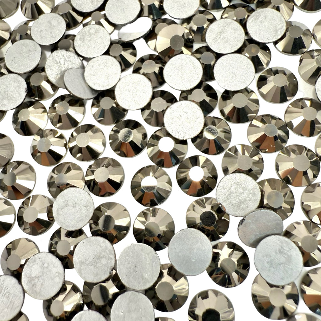 Hematite Non-Hotfix Glass Rhinestones