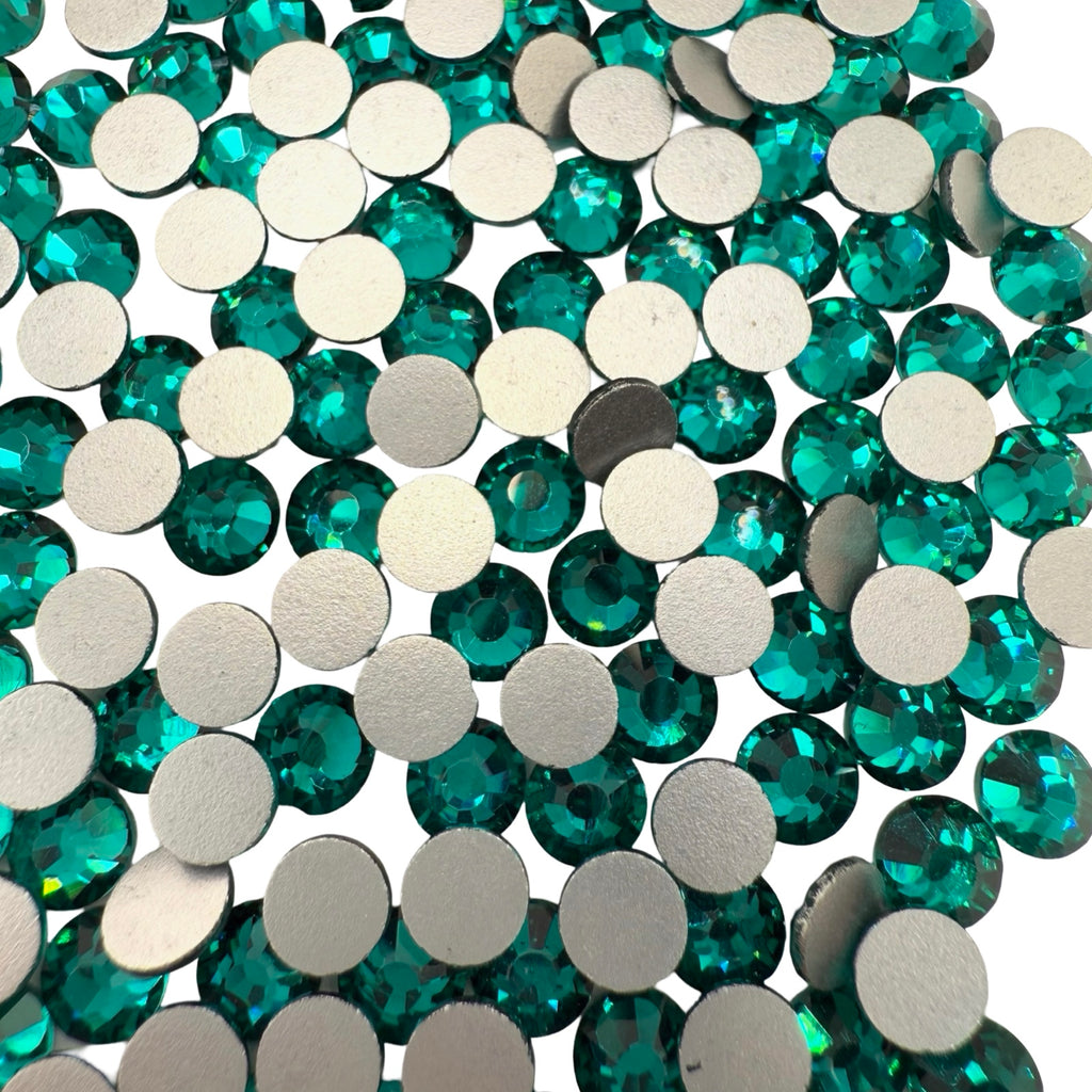 Green Zircon Non-Hotfix Glass Rhinestones