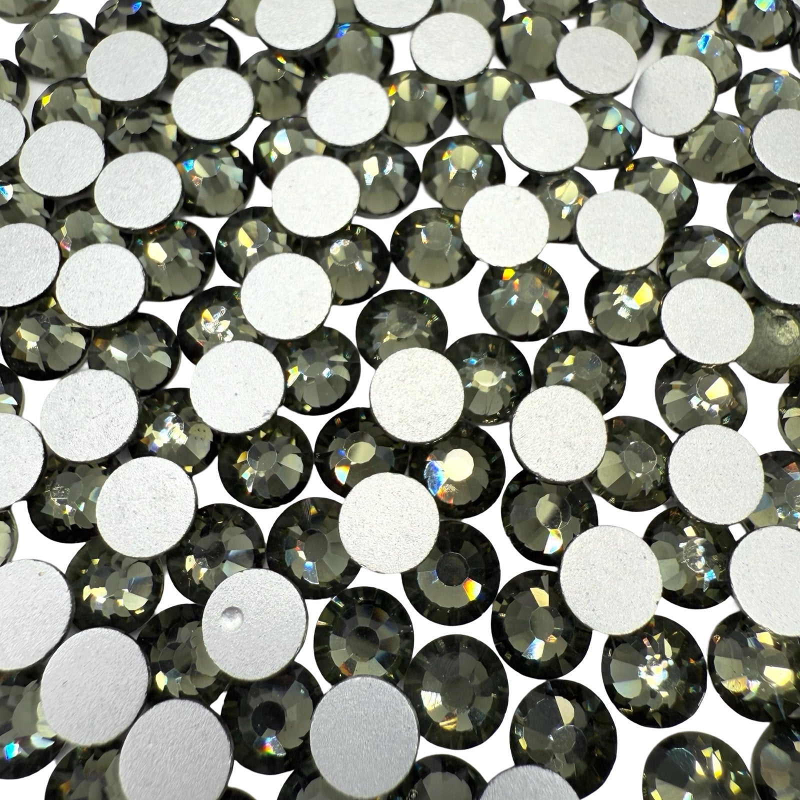 Black Diamond Non-Hotfix Glass Rhinestones