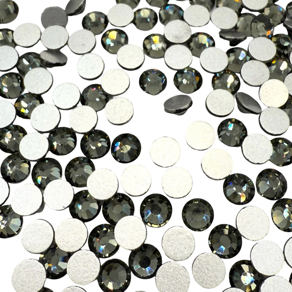 Black Diamond Non-Hotfix Glass Rhinestones