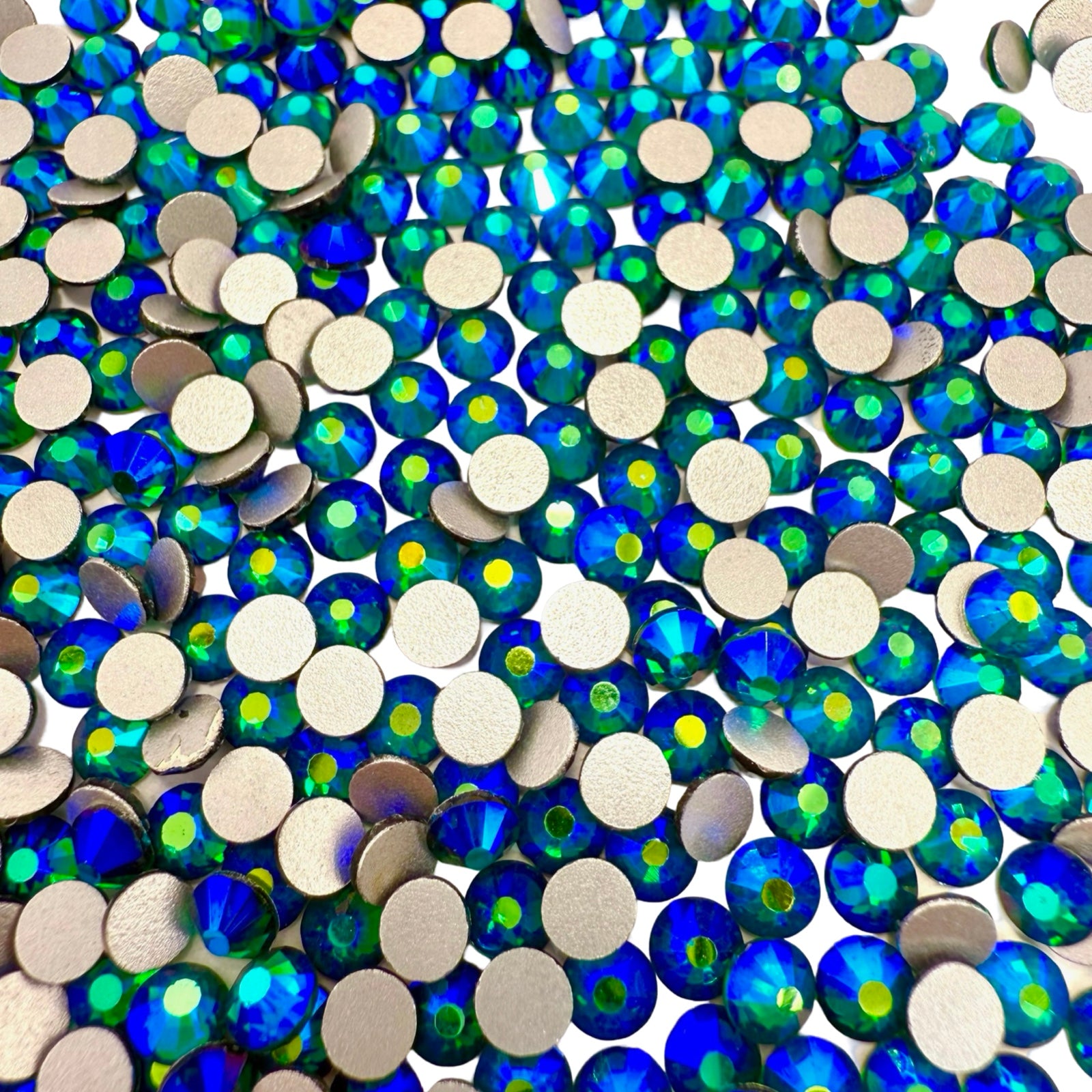 Emerald AB Non-Hotfix Glass Rhinestones