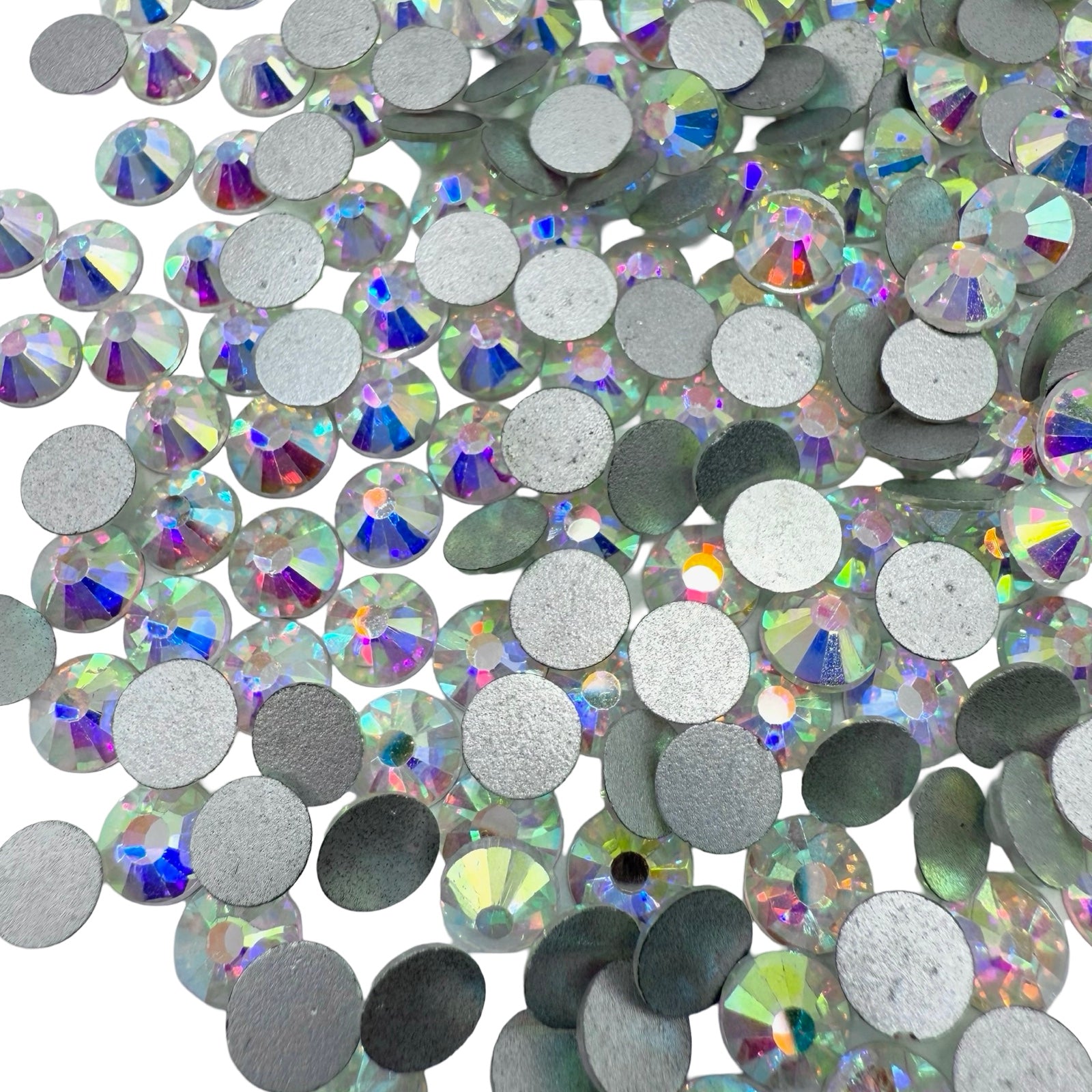 Crystal AB Non-Hotfix Glass Rhinestones