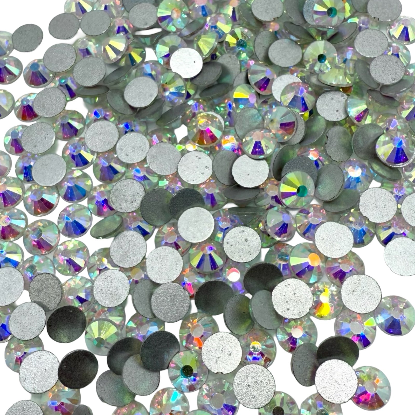 Crystal AB Non-Hotfix Glass Rhinestones