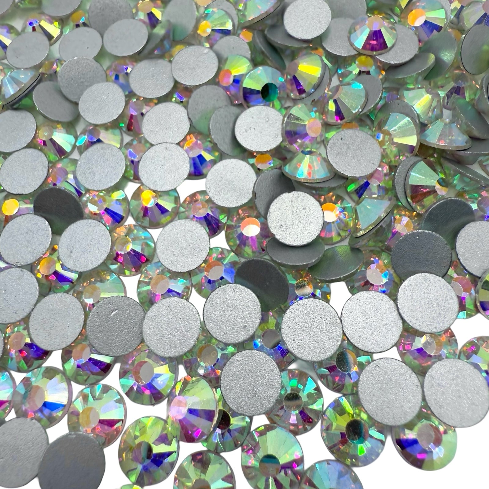 Crystal AB Non-Hotfix Glass Rhinestones