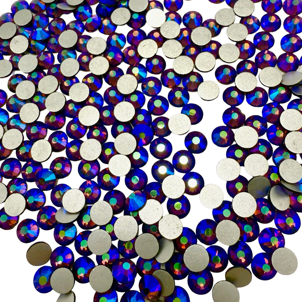 Dark Amethyst AB Non-Hotfix Glass Rhinestones