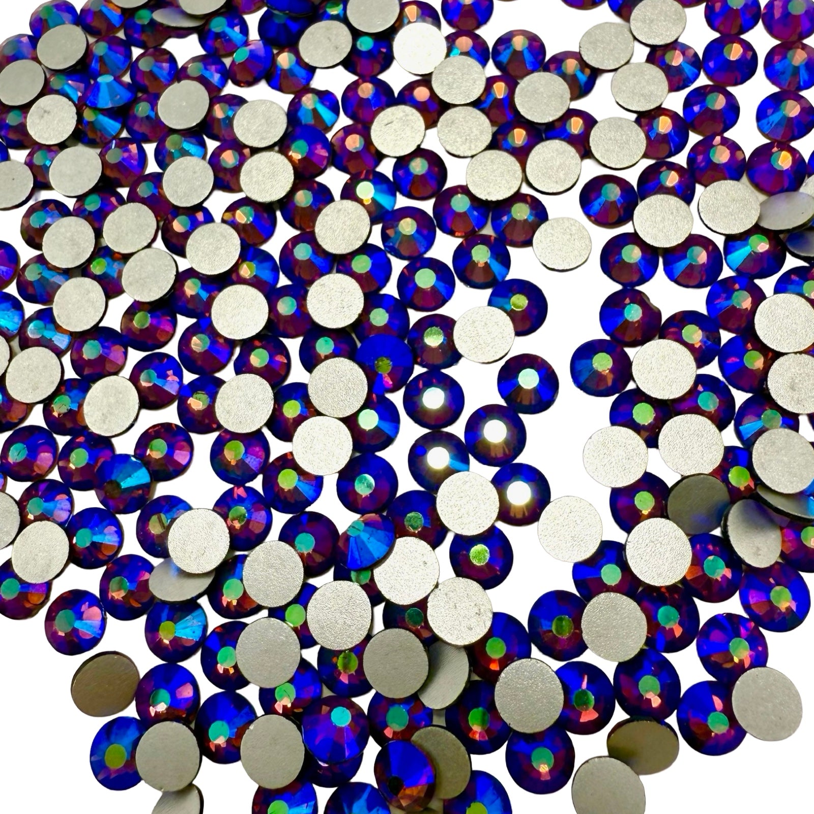 Dark Amethyst AB Non-Hotfix Glass Rhinestones