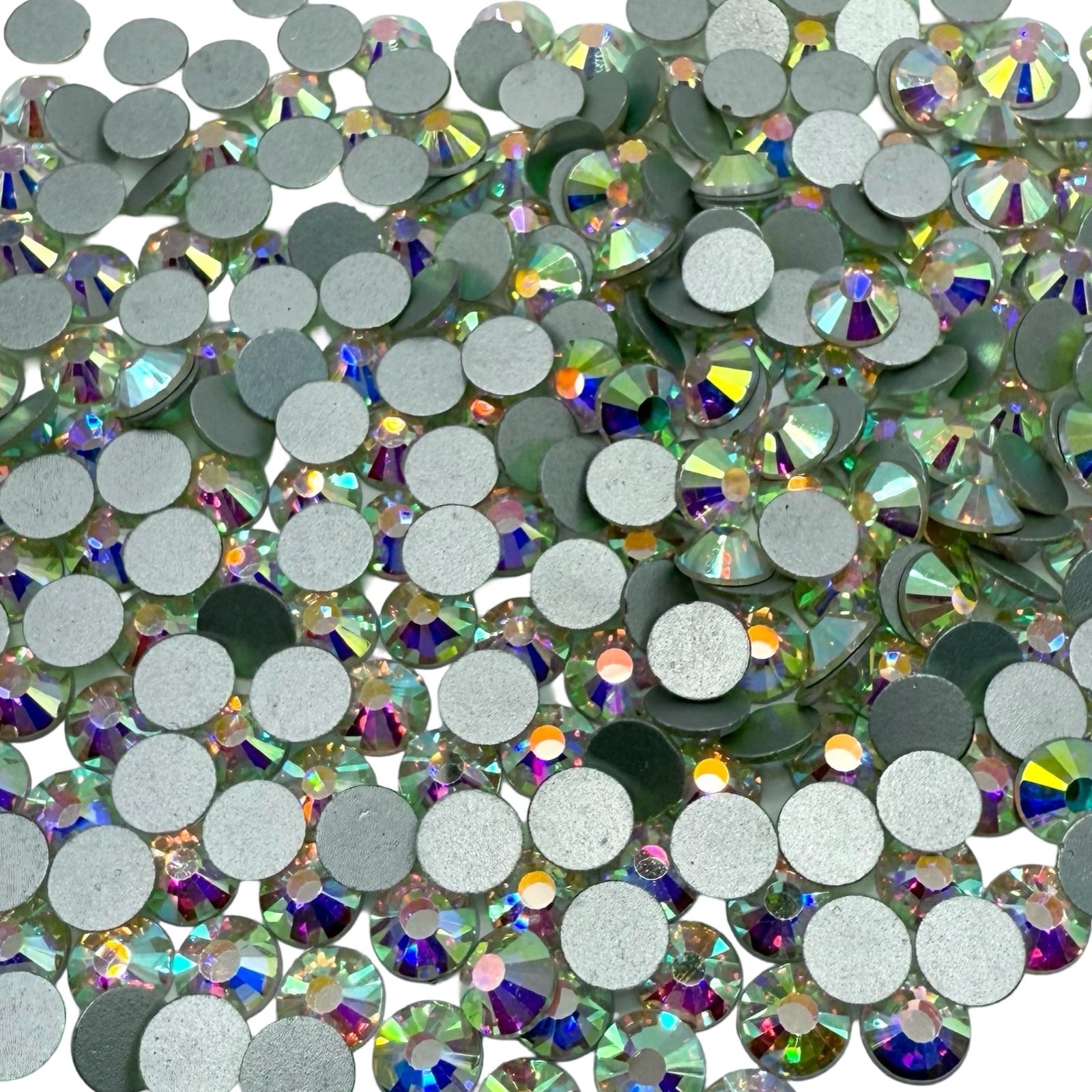 Crystal AB Non-Hotfix Glass Rhinestones