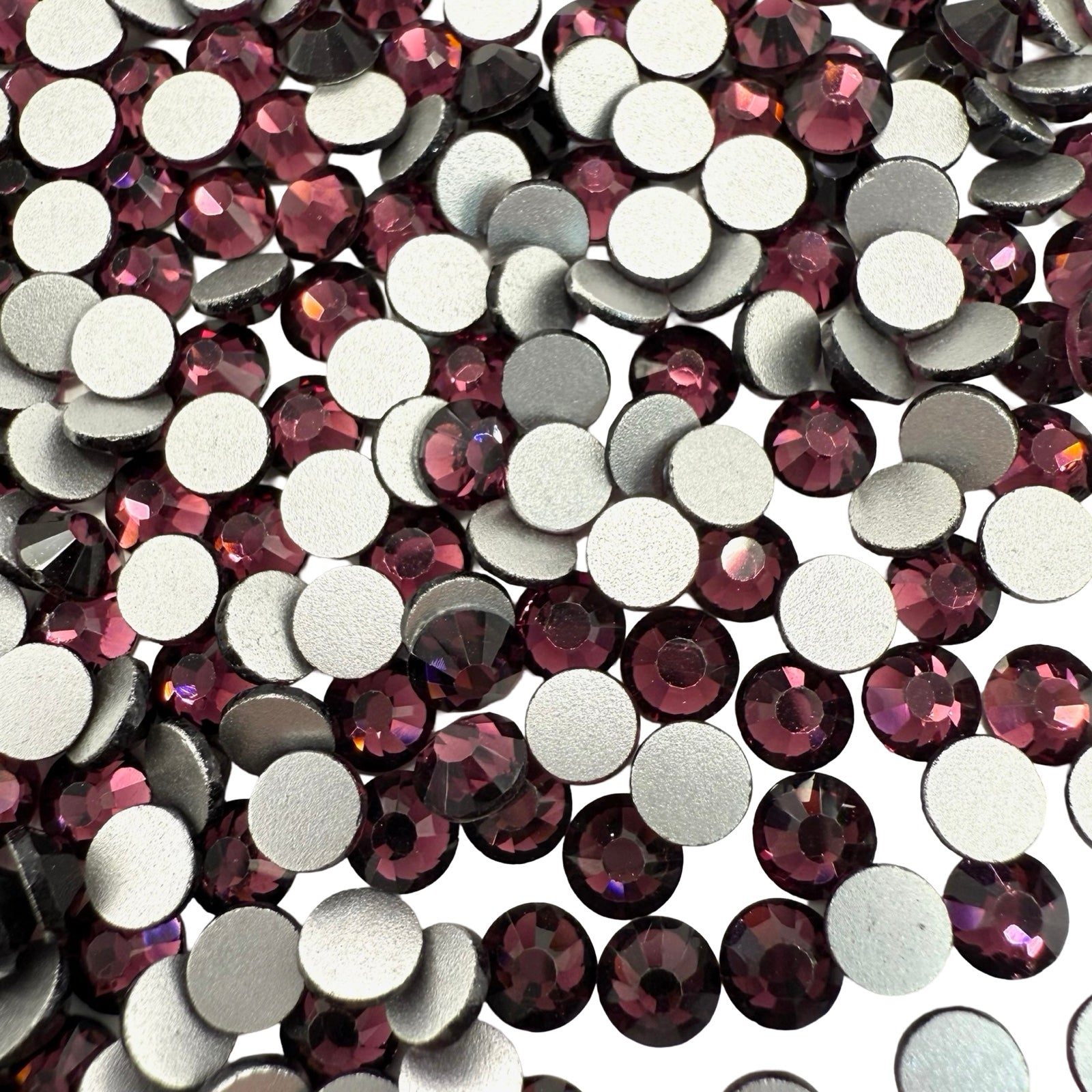Dark Amethyst Non-Hotfix Glass Rhinestones