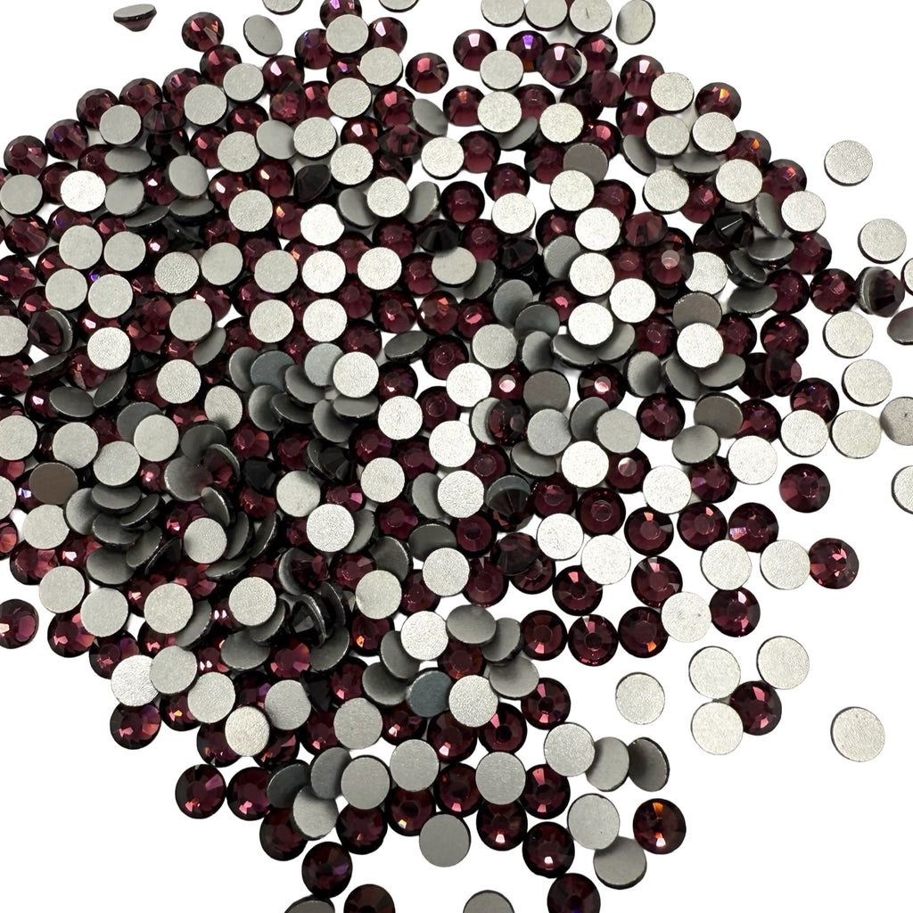 Dark Amethyst Non-Hotfix Glass Rhinestones