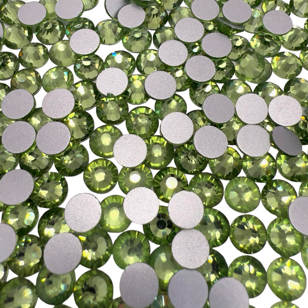 Light Peridot Non-Hotfix Glass Rhinestones