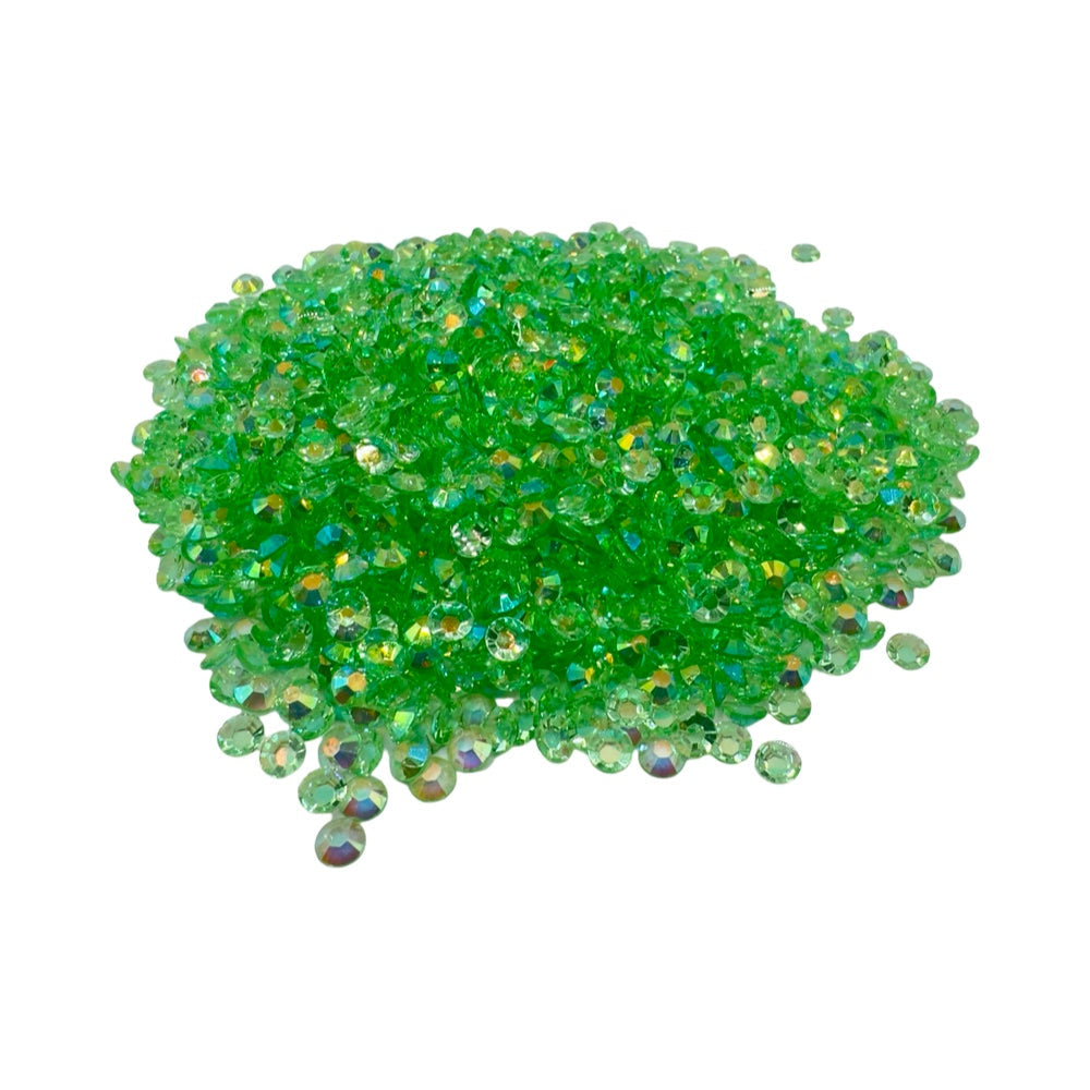 Peridot AB Transparent Resin Rhinestones