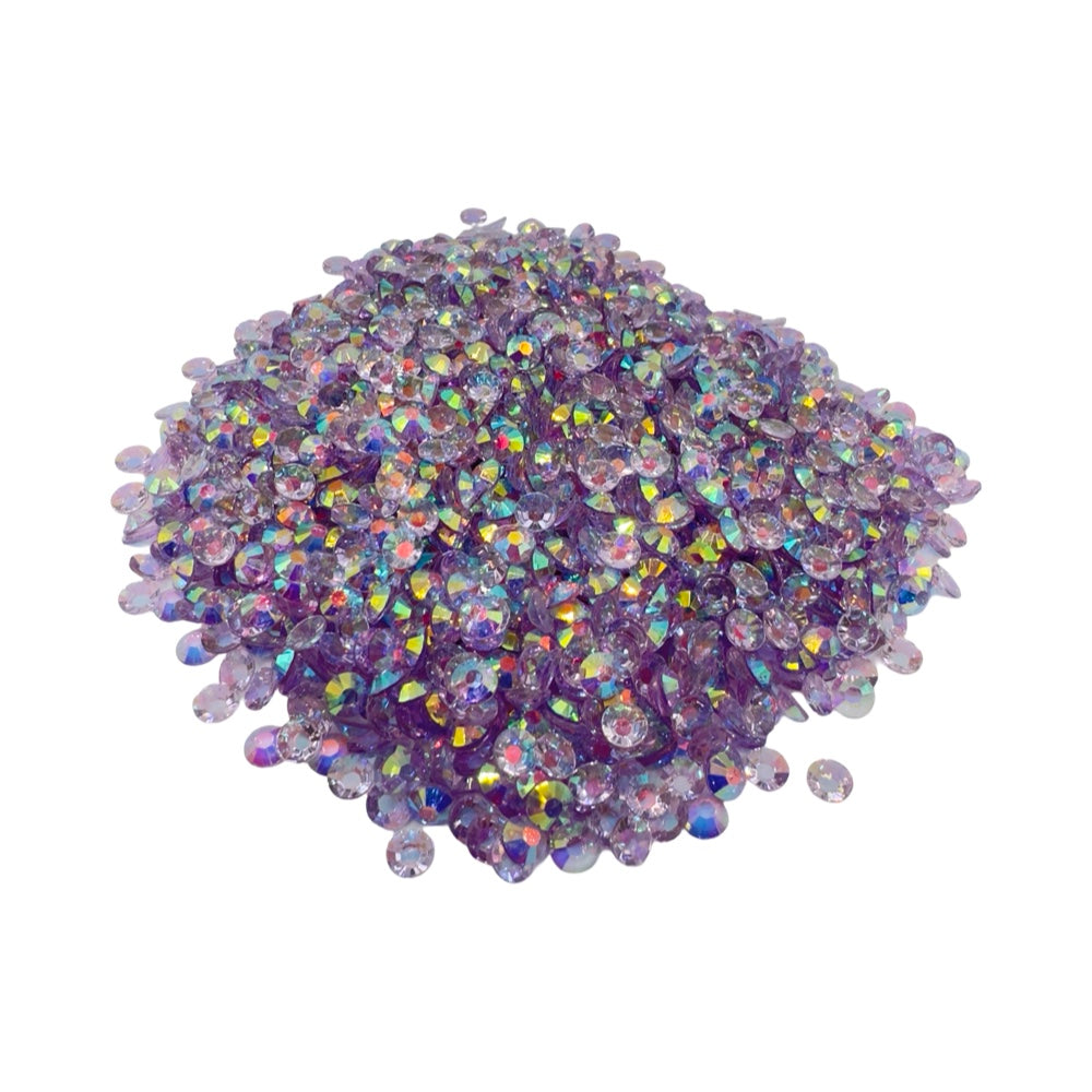 Light Amethyst AB Transparent Resin Rhinestones