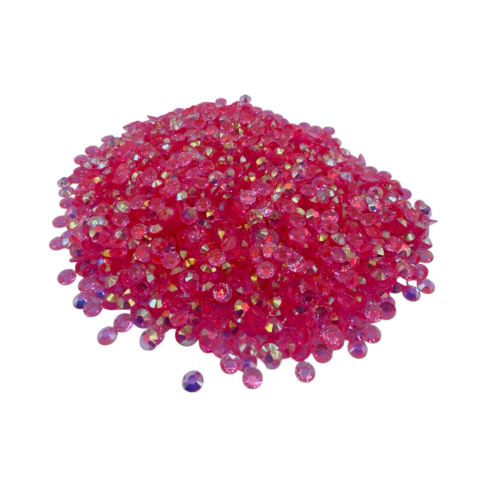 Rose AB Transparent Resin Rhinestones