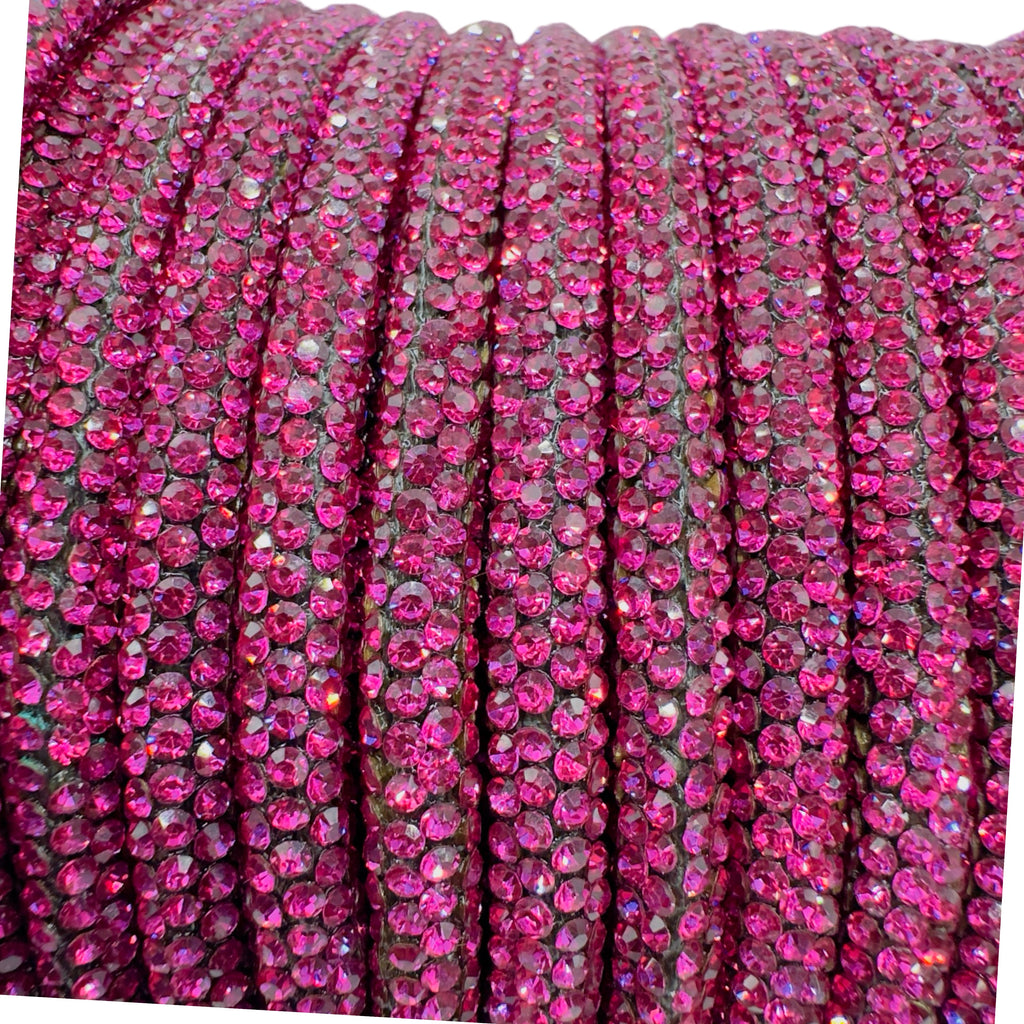 Rose Corded Rhinestone Rope